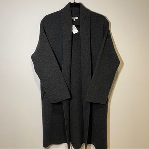 Madewell Rivington Sweater Coat Heather Grey Med